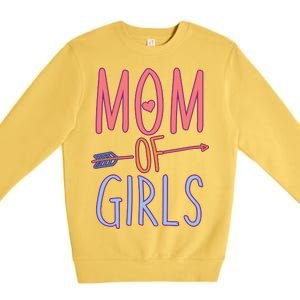 Mother's Day Mom of Girls  Premium Crewneck Sweatshirt