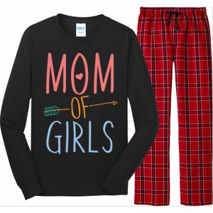 Mother's Day Mom of Girls  Long Sleeve Pajama Set