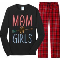 Mother's Day Mom of Girls  Long Sleeve Pajama Set