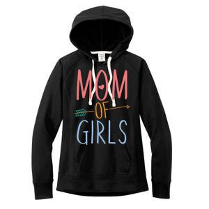 Mother's Day Mom of Girls  Women's Fleece Hoodie