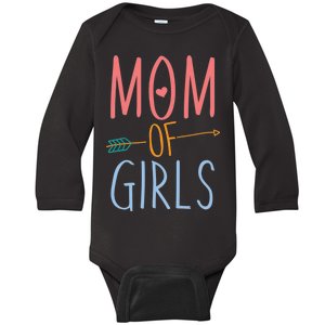 Mother's Day Mom of Girls  Baby Long Sleeve Bodysuit