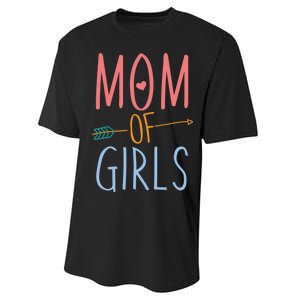 Mother's Day Mom of Girls  Performance Sprint T-Shirt