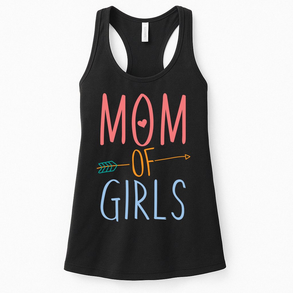 Mother's Day Mom of Girls  Womens Tank Top