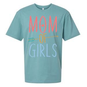 Mother's Day Mom of Girls  Sueded Cloud Jersey T-Shirt