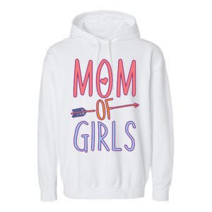 Mother's Day Mom of Girls  Garment-Dyed Fleece Hoodie