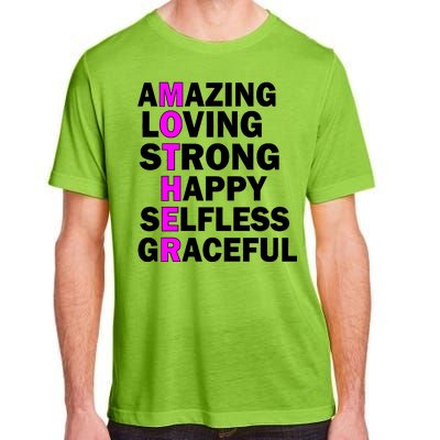 Mother's Day Quote Amazing Loving Strong Happy Adult ChromaSoft Performance T-Shirt