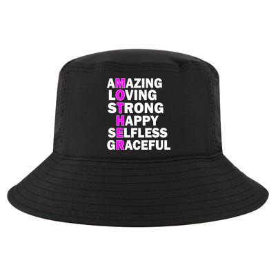 Mother's Day Quote Amazing Loving Strong Happy Cool Comfort Performance Bucket Hat