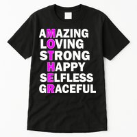 Mother's Day Quote Amazing Loving Strong Happy Tall T-Shirt