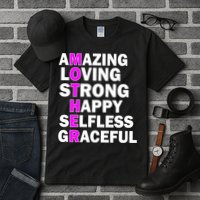Mother's Day Quote Amazing Loving Strong Happy Tall T-Shirt