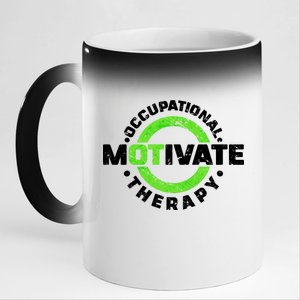 Motivate Occupational Therapy 11oz Black Color Changing Mug