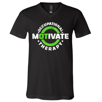 Motivate Occupational Therapy V-Neck T-Shirt