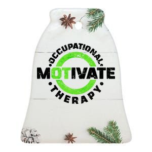 Motivate Occupational Therapy Ceramic Bell Ornament