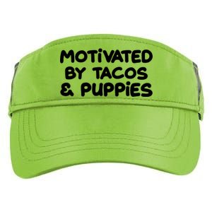 Motivated By Tacos & Puppies Adult Drive Performance Visor