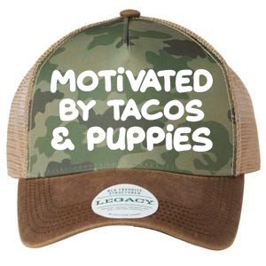 Motivated By Tacos & Puppies Legacy Tie Dye Trucker Hat