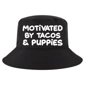 Motivated By Tacos & Puppies Cool Comfort Performance Bucket Hat