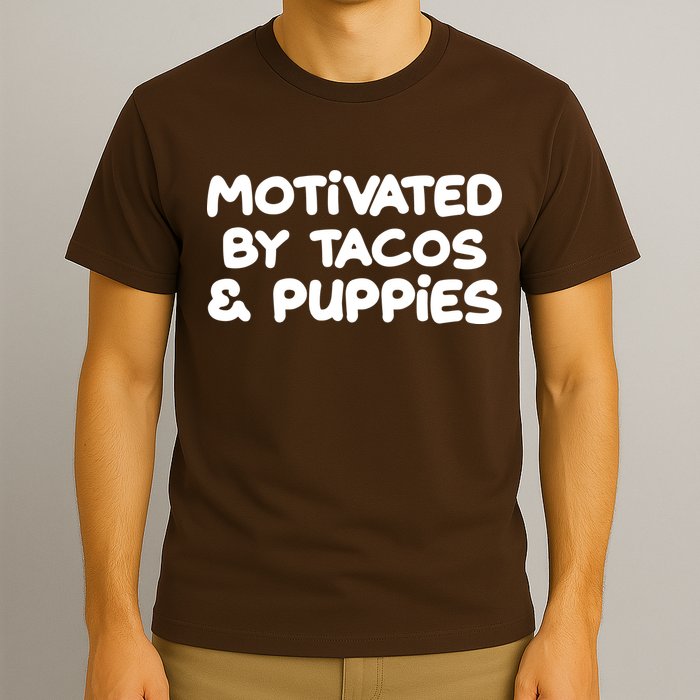 Motivated By Tacos & Puppies T-Shirt