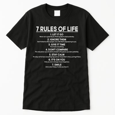 Motivational 7 Rules Of Life  Tall T-Shirt