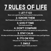 Motivational 7 Rules Of Life  Golf Towel