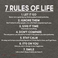 Motivational 7 Rules Of Life  Cotton Canvas Backpack