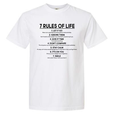 Motivational 7 Rules Of Life  Garment-Dyed Heavyweight T-Shirt