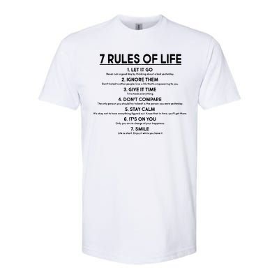 Motivational 7 Rules Of Life  Softstyle® CVC T-Shirt