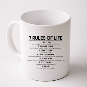 Motivational 7 Rules Of Life  Coffee Mug