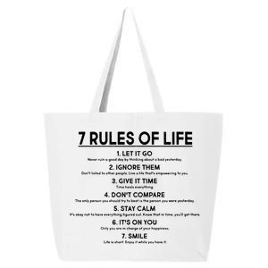 Motivational 7 Rules Of Life  25L Jumbo Tote