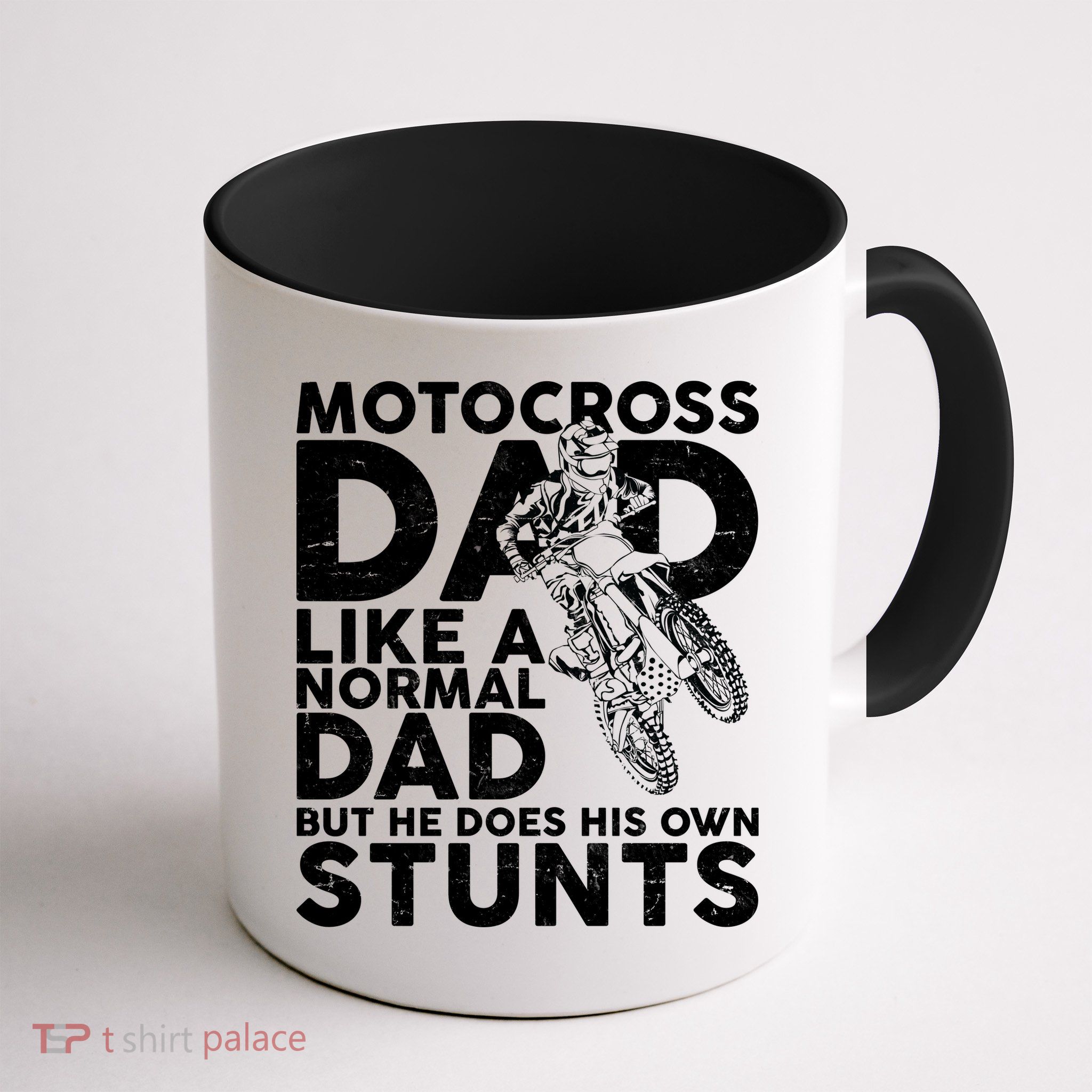 Motocross Dad Like A Normal Dad But He Does His Owns Stuns Mug