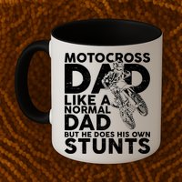 Motocross Dad Like A Normal Dad But He Does His Owns Stuns Mug