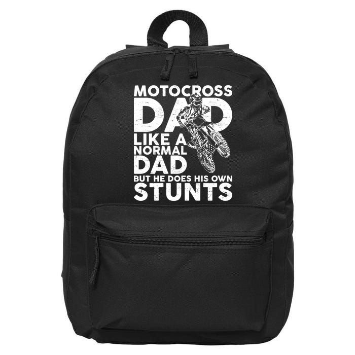 Motocross Dad Like A Normal Dad But He Does His Owns Stuns 16 in Basic Backpack