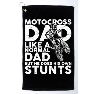 Motocross Dad Like A Normal Dad But He Does His Owns Stuns Golf Towel