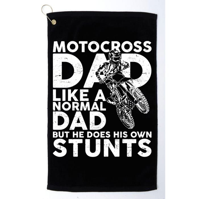 Motocross Dad Like A Normal Dad But He Does His Owns Stuns Golf Towel