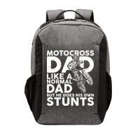Motocross Dad Like A Normal Dad But He Does His Owns Stuns Vector Backpack