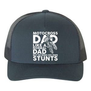 Motocross Dad Like A Normal Dad But He Does His Owns Stuns Yupoong Adult 5-Panel Trucker Hat