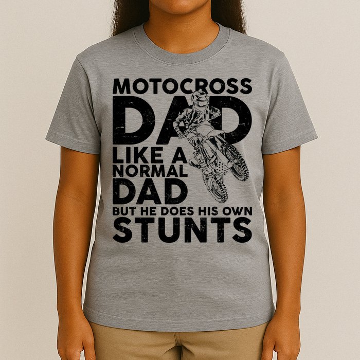 Motocross Dad Like A Normal Dad But He Does His Owns Stuns T-Shirt