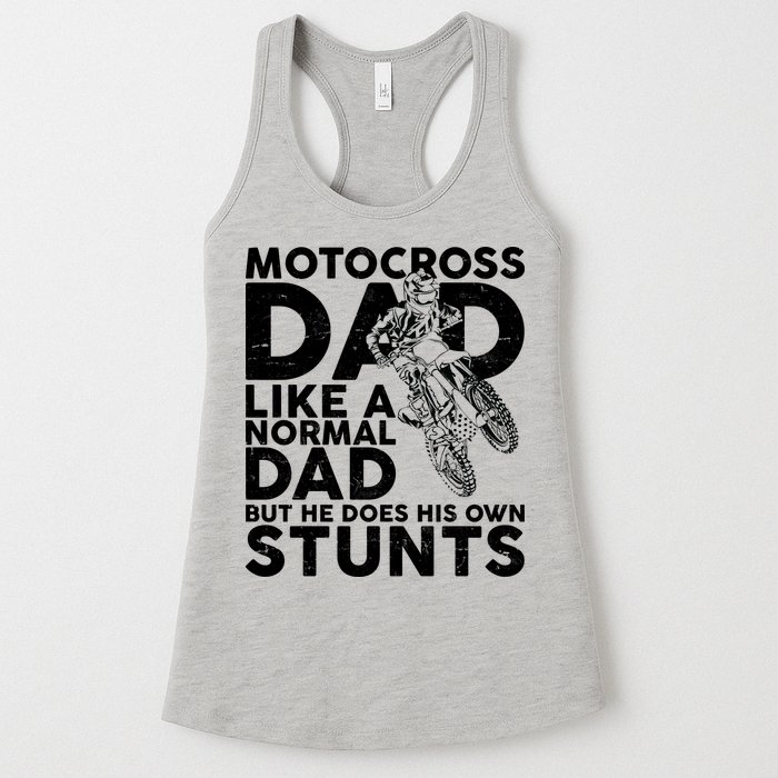 Motocross Dad Like A Normal Dad But He Does His Owns Stuns Womens Tank Top
