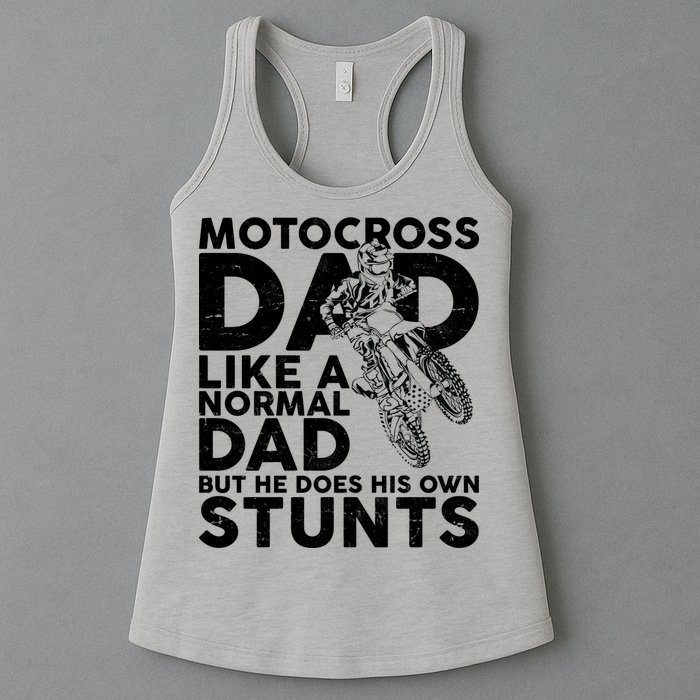 Motocross Dad Like A Normal Dad But He Does His Owns Stuns Womens Tank Top