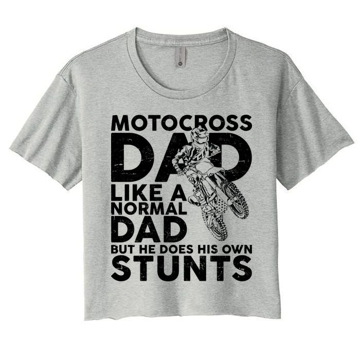 Motocross Dad Like A Normal Dad But He Does His Owns Stuns Crop Top