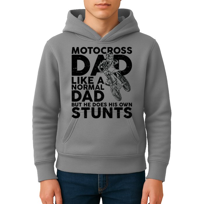 Motocross Dad Like A Normal Dad But He Does His Owns Stuns Kids Hoodie
