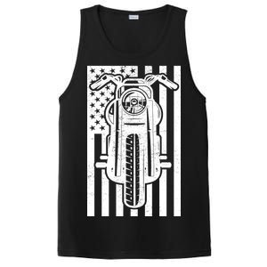 Motorcycle Biker USA Flag PosiCharge Competitor Tank