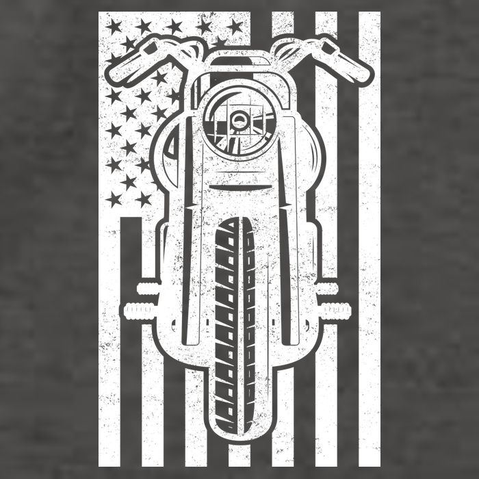 Motorcycle Biker USA Flag Vector Backpack