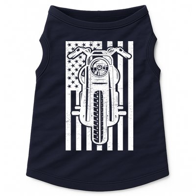 Motorcycle Biker USA Flag Doggie Tank