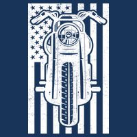 Motorcycle Biker USA Flag Bucket Hat