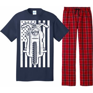 Motorcycle Biker USA Flag Pajama Set