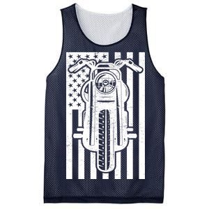 Motorcycle Biker USA Flag Mesh Reversible Basketball Jersey Tank