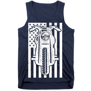 Motorcycle Biker USA Flag Tank Top