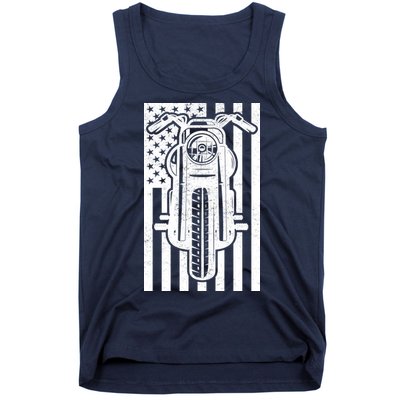 Motorcycle Biker USA Flag Tank Top