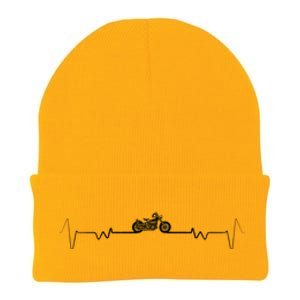 Motorcycle Heartbeat Pulse Biker Knit Cap Winter Beanie