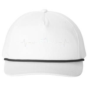 Motorcycle Heartbeat Pulse Biker Snapback Five-Panel Rope Hat