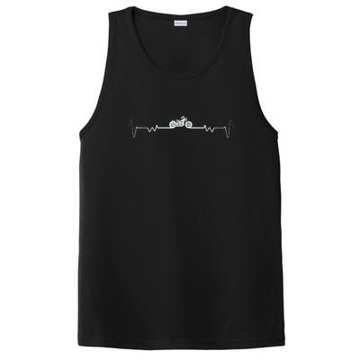 Motorcycle Heartbeat Pulse Biker PosiCharge Competitor Tank